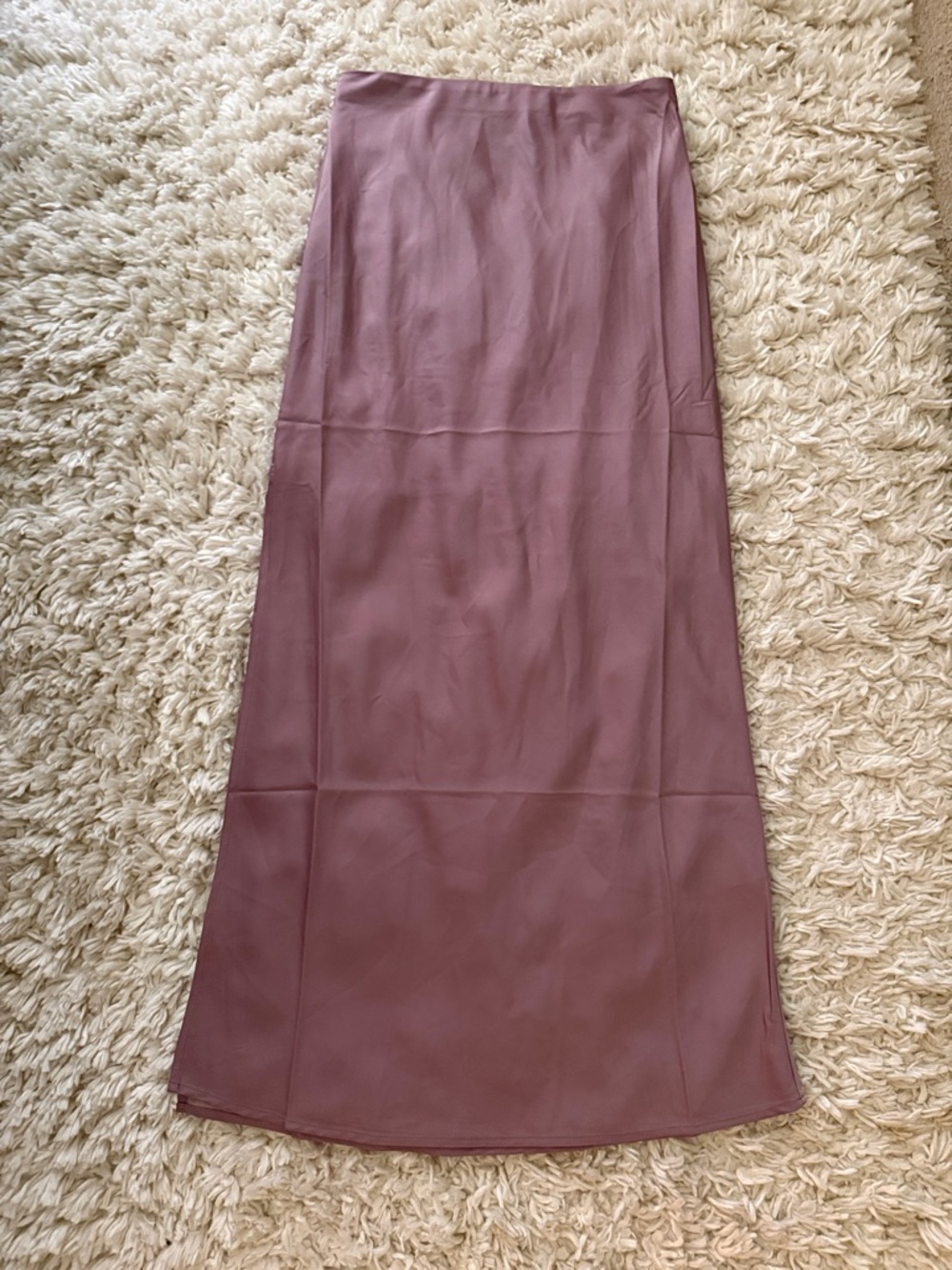 Vici Mauve Faux-Leather Maxi Skirt